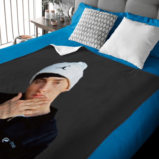 Discover Eminem Portrait Baby Blankets