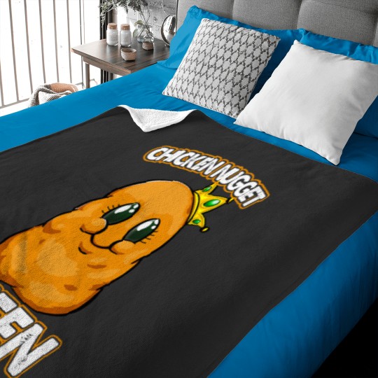 Discover Chicken Nuggets Queen Funny Women Chicken Lover Foodie Baby Blankets