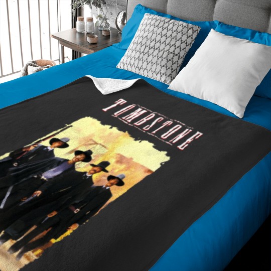 Discover Vintage Tombstone 1993 Western Classic Movie Baby Blankets