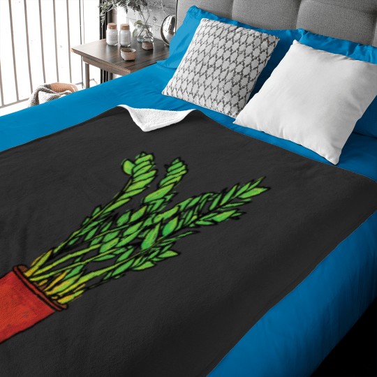 Discover ZZ Gem Zanibar Gem Plant Baby Blankets