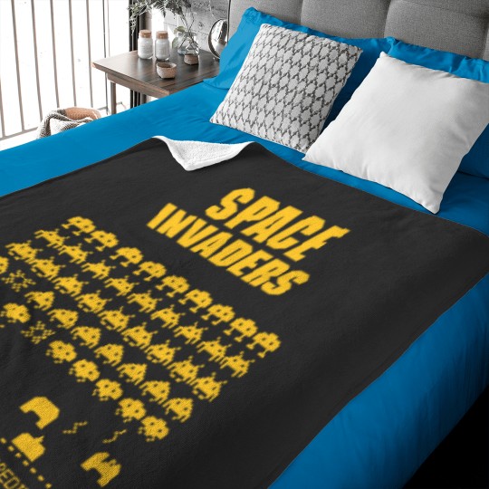 Discover Space Invaders Baby Blankets