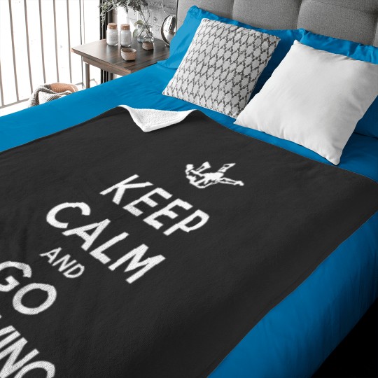 Discover Keep Calm and Go SkydivingDS Baby Blankets