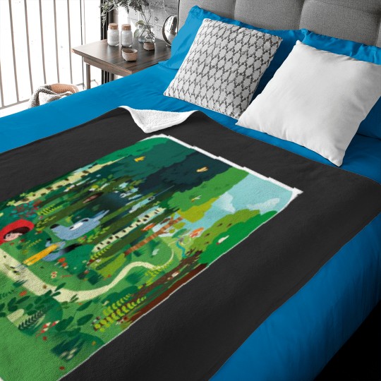 Discover sneaky sasquatch Baby Blankets