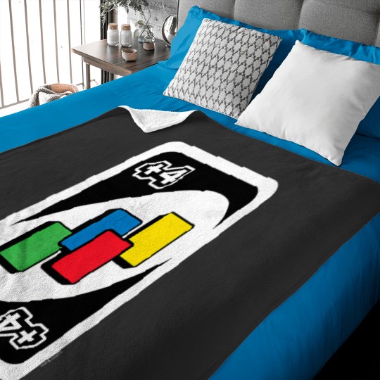 Discover uno draw four t Baby Blankets