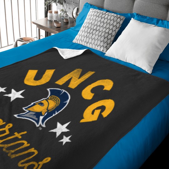 Discover unc greensboro uncg spartans logo sweat Baby Blankets