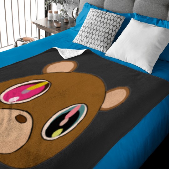 Discover Dropout bear face Baby Blankets