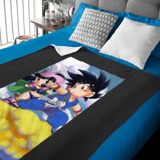Discover Goku and chichi Baby Blankets