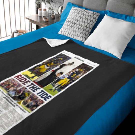 Discover The Michigan Daily Sports Monday 1,3,24 (Rose Bowl) Baby Blankets