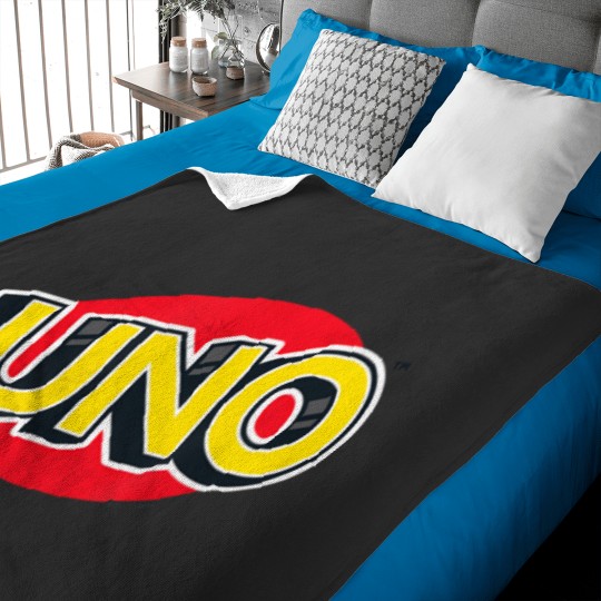 Discover uno logo t Baby Blankets