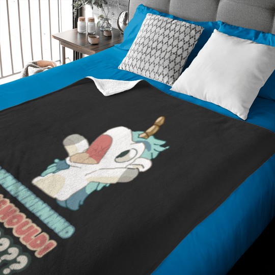 Discover Unicorse  Annnnnnnd Why Should I Care Baby Blankets