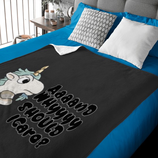 Discover blueys Unicorse Puppet Why Should I Care 8png Baby Blankets