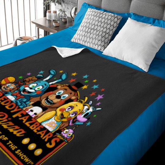 Discover Freddy Fazbear’s Pizzeria Logo Baby Blankets