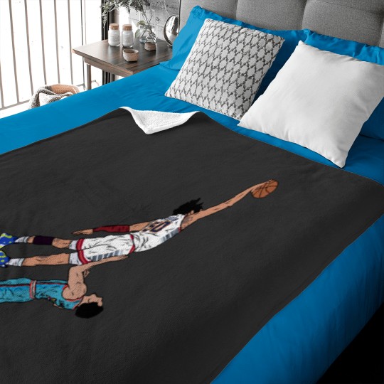 Discover Aaron Gordon Dunks on Landry Shamet Baby Blankets