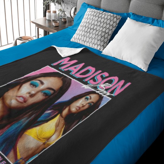 Discover Discover Cool Madison Beer, 90_s, Vintage, Unisex, Black Tshirt Baby Blankets