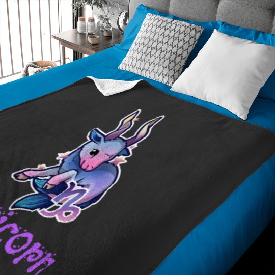 Discover Capricorn Zodiac Sign Kawaii Goat Baby Blankets