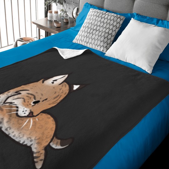 Discover Animal Beans   Bobcat Baby Blankets