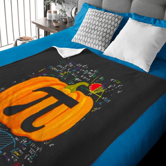 Discover Pi Day Pumpkin Pie Shirt Funny Math Halloween Thanksgiving Baby Blankets