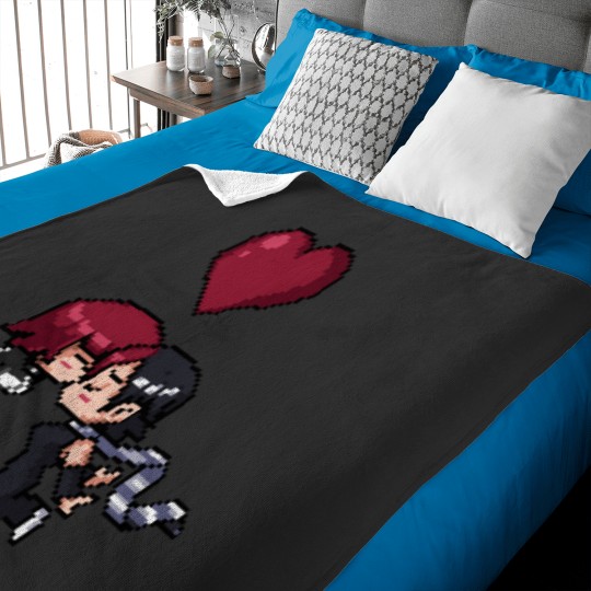 Discover Kim Pine and Chau 8-bit art Baby Blankets