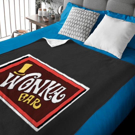 Discover Wonka Bar Willy Wonka Baby Blankets