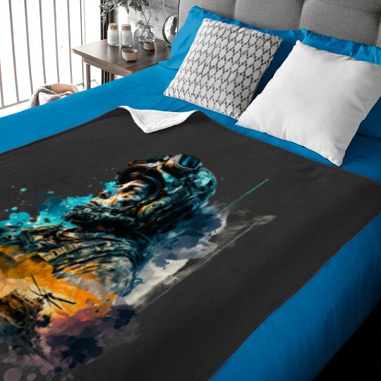 Discover Soldier watercolor print Baby Blankets