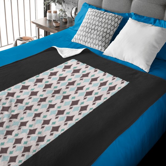 Discover Colorful Diamond Shapes Modern Maximalist Pattern Walnut Brown Graphic Baby Blankets