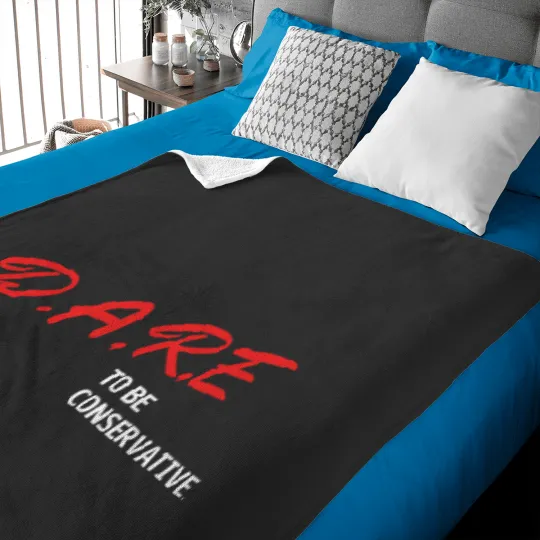 Discover dare to be conservative, funny conservative apparel (3) Baby Blankets