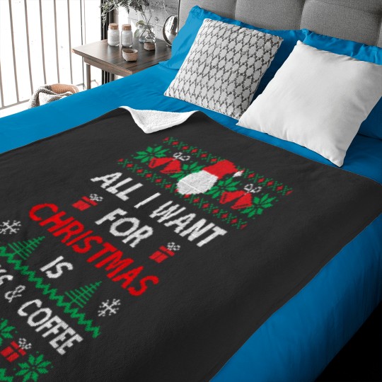Discover Book Christmas book and coffee Baby Blankets