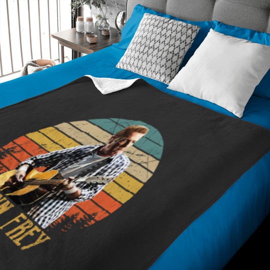 Discover Vintage Glenn Graphic Frey Baby Blankets