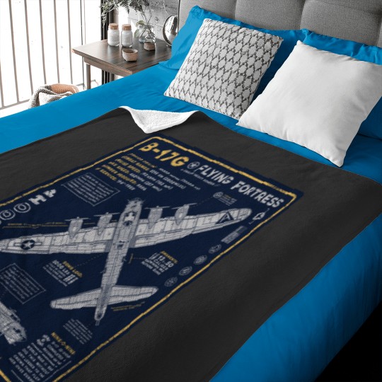 Discover B-17 Flying Fortress Baby Blankets