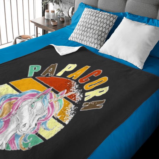 Discover Papacorn T-Shirt - Vintage Tshirt Baby Blankets