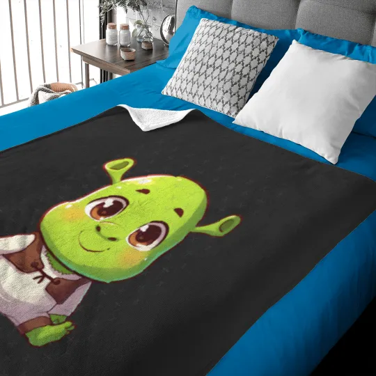 Discover Cute Baby Shrek Baby Blankets