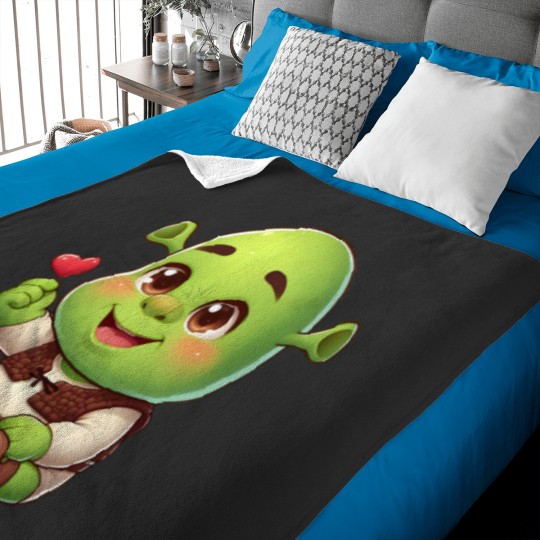 Discover Cute Baby Shrek Baby Blankets
