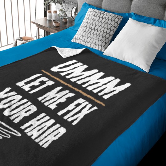 Discover Hair Stylist Gift Baby Blanket - Ummm Let Me Fix Your Hair