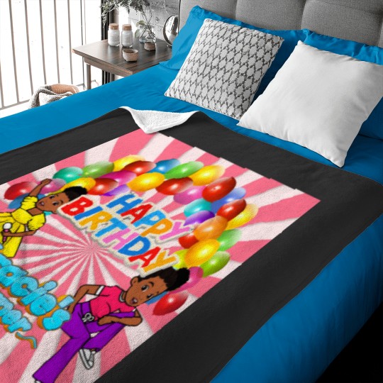 Discover Gracies Corner  Birthday Sticker Party Kids Baby Blankets