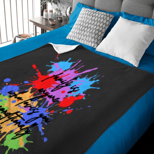 Discover family is anyone who loves you unconditionally Baby Blankets
