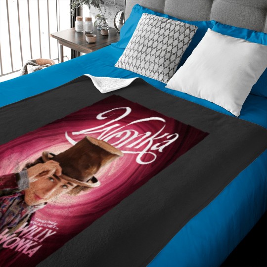 Discover Wonka Movie, Timothee Chalamet Willy Wonka Baby Blankets