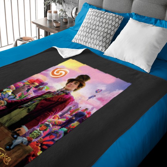 Discover Wonka Willy movie 2023 Baby Blankets