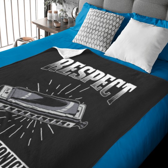 Discover Harmonica Player Teacher Baby Blanket
