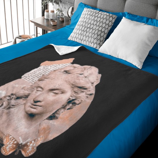 Discover you are my Venus dark academia collage Sticker Baby Blankets