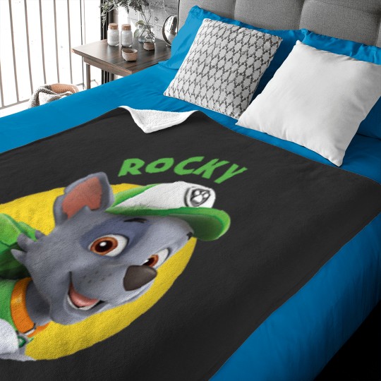 Discover Happy rocky - PawPatrol Logo (2022) Baby Blankets