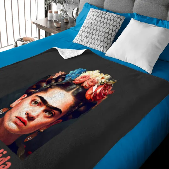Discover Viva la Frida, Frida Kahlo Khalo portrait Baby Blankets