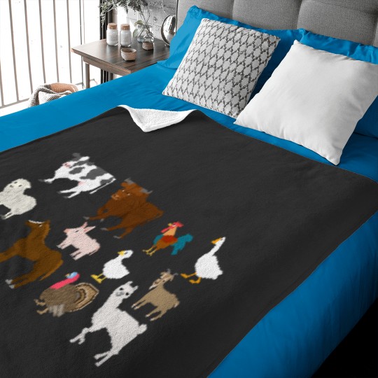 Discover Farm Animals - The Kids' Picture Show Throw Blanket Baby Blankets