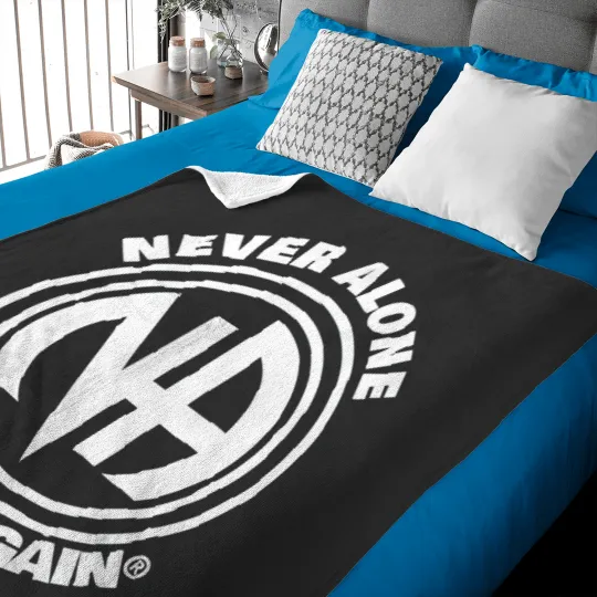 Discover Narcotics Anonymous Logo Symbol 12 Step Recovery NA AA Baby Blankets