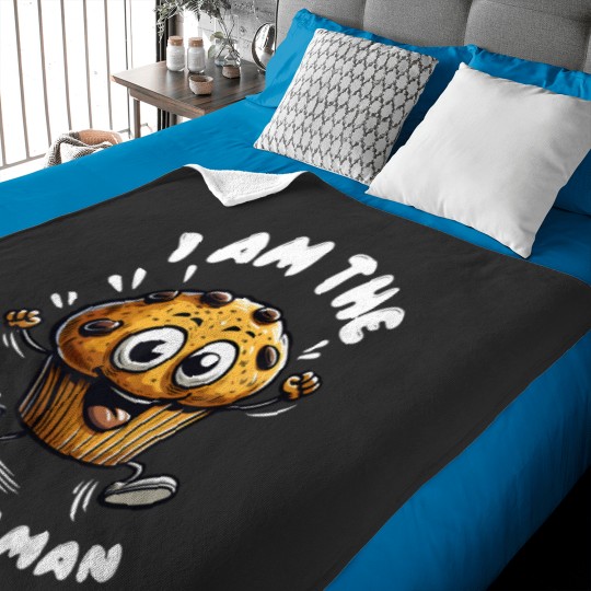 Discover i'm the muffin man muffin Baby Blankets