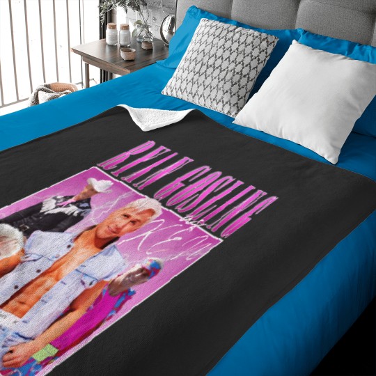 Discover Ryan Gosling Barbies Movie Fan Collage Cursed Baby Blankets