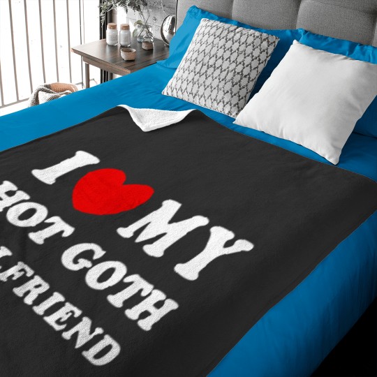 Discover i love my hot goth girlfriend, i heart my goth girlfriend Baby Blankets
