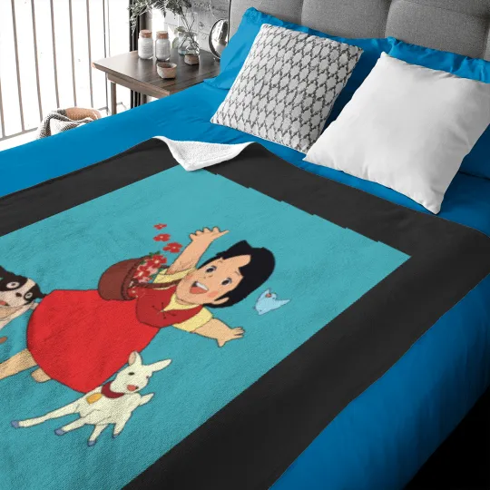 Discover Heidi the girl from the Alps Baby Blankets
