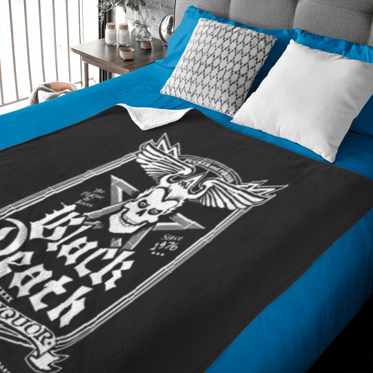Discover Black Death Malt Liquor Baby Blankets