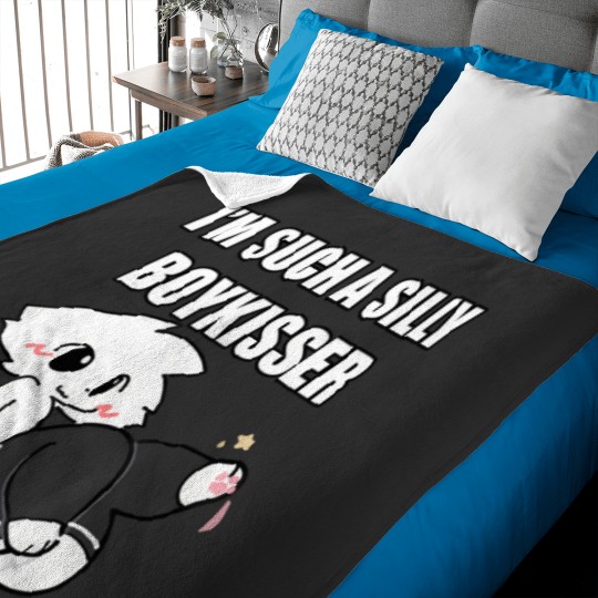 Discover silly boy kisser meme femboy gay pride lgbtq Baby Blankets