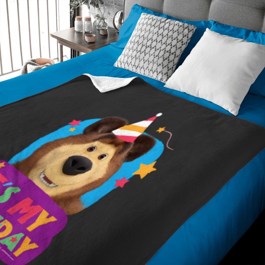Discover masha and the bear it's my birthday Baby Blankets